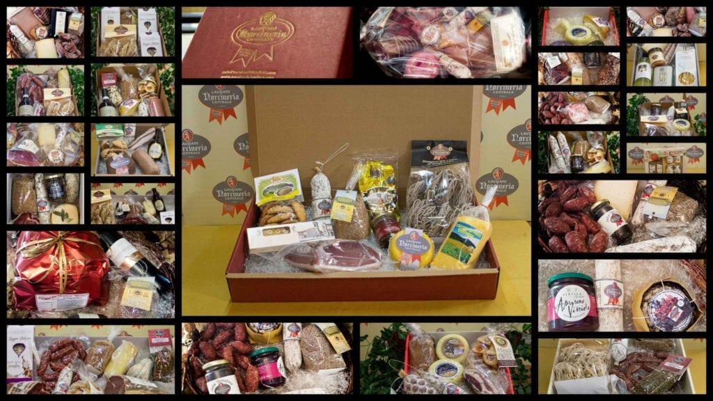 Cesti della Norcineria a Norcia, confezioni regalo